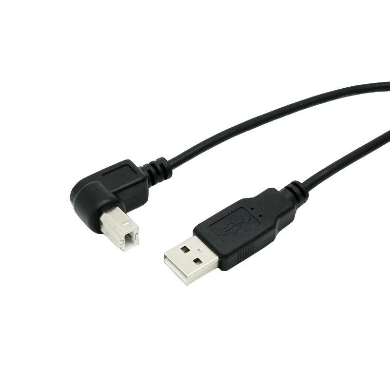 Taisni USB2.0 kārta Elkoņa drukas datu līnija 1.5 m USB apgrozības elkoņa drukas līnija B Vīrieši 3