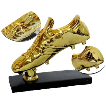 Eiropas Zelta Kurpes Futbols Futbola Apbalvojumu Trophy Labākais Šāvēja Zelta Pārklājumu Apavu Boot Līgas Faniem, Suvenīru Kausa Dāvanu Sveķu Amatniecības