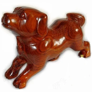 Veģetārie suņu Mājas, Mēbeļu GW sarkankoks cirsts Zodiaka feng shui rotājumi Zodiaka suņu rožu koka amatniecības koka