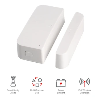Zigbee Durvju Sensors Smart Home Apsardzes Signalizācijas Automatizācija Tālvadības Darbu Alexa, Google Home Var SmartLife 1