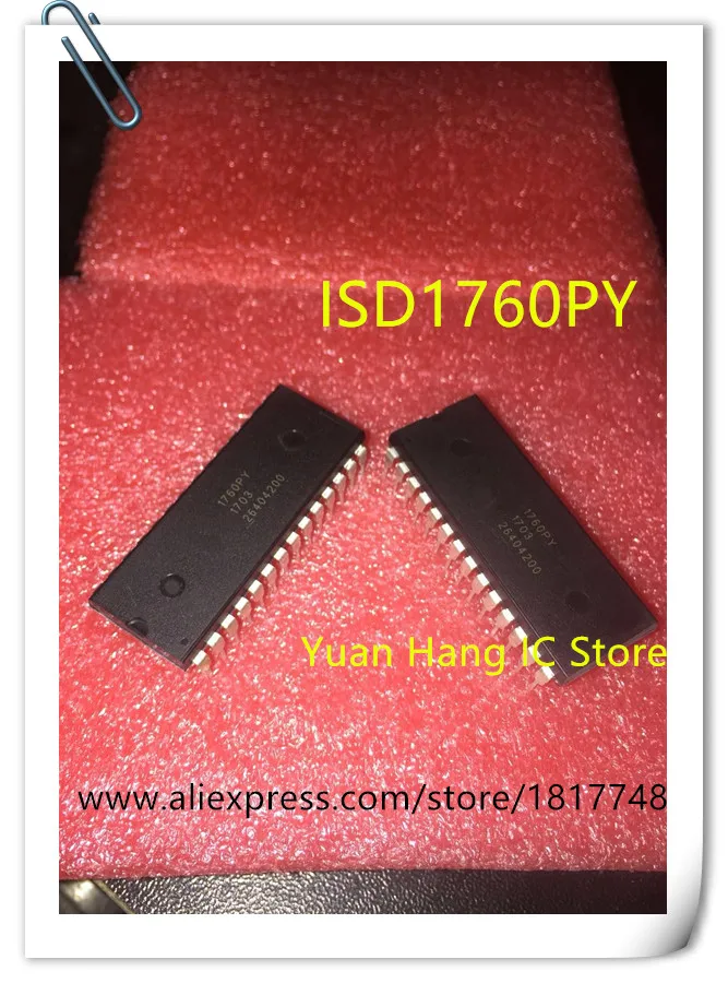 10PCS/DAUDZ ISD1760PY ISD1760 1760PY DIP28 Balss chip 0