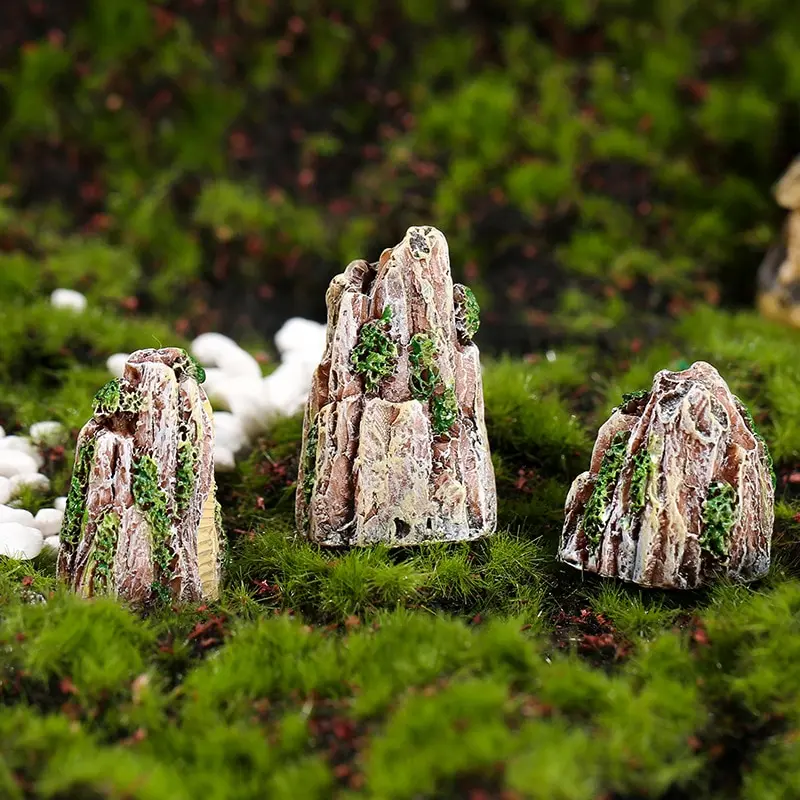 5gab Mini Kalnu Miniatūras Rotaļlietas Bonsai Augu Ornamenti, Dārzkopība, Dārza Piederumi Dabisko Sveķu Mājas Apdare Piegāde