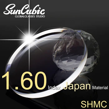1.60 Indeksu Receptes, Lēcas Optisko Objektīvu SHMC UV Aizsardzība Objektīvs izturīgs pret Skrāpējumiem, Lēcas Japāna Ūdens necaurlaidīgs Materiāls