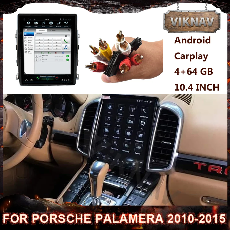 Android 2 din Auto DVD Atskaņotājs, GPS Navigācija, Par Porsche Palamera 2010. - 2015. Gadam Stereo Radio Multmedia Spēlētājs Galvas Vienības HD Ekrāns 0