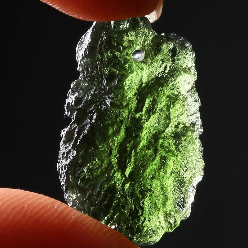 Burvīgs 100% Dabas AAAA 1gb Zaļā Moldavite čehijas Meteorītu Ietekme Stikla Dabas Raupja Akmens Kristālu Enerģijas Akmens 0