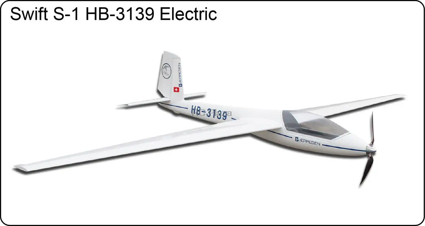 FlyFly Hobijs Marganski Swift S-1 HB-3139 Elektriskā Planieris 2500mm PNP bez Akumulatora un Radio Stikla planieris