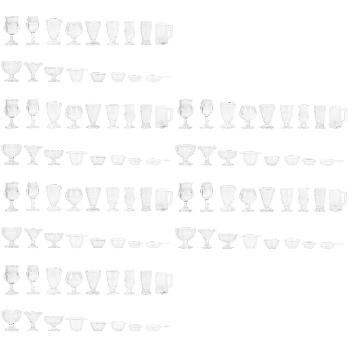Miniminiature Kauss Alus Kausi Mugaccessories Modelis Pudeli Dzeramā Virtuve, Kafijas 17 Rotaļlietas Frappe Keychain Mājas Ūdens Gnome Pasaku
