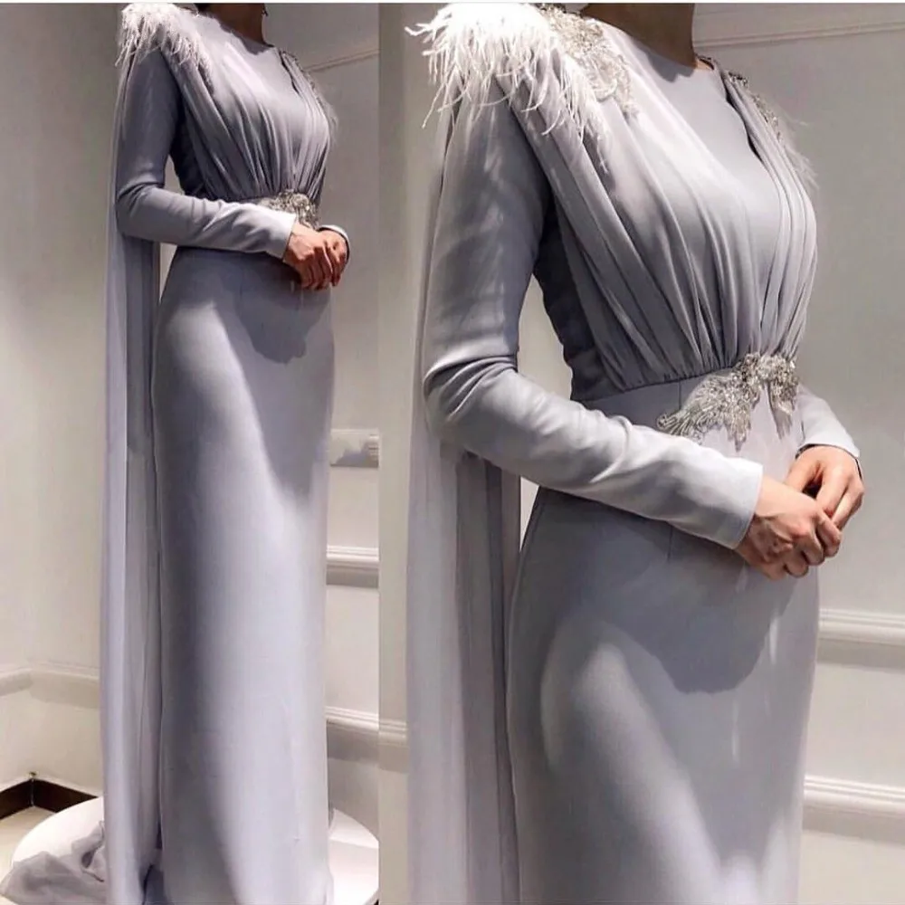 Musulmaņu Vakara Balli Sirēna Kleitas 2020 Ilgi Sieviete Puse Nakts Elegants Plus Lieluma Arābu Formālu Kleita Kleita