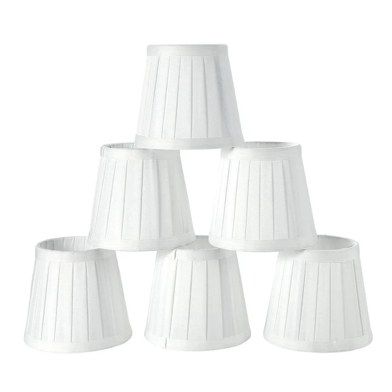 Mūsdienu Eiropas Stila Droplight Sienas Lampu Sveču Lustras Lampas Toni, 6 Gab. Komplekts (Solid White) Mazumtirdzniecības