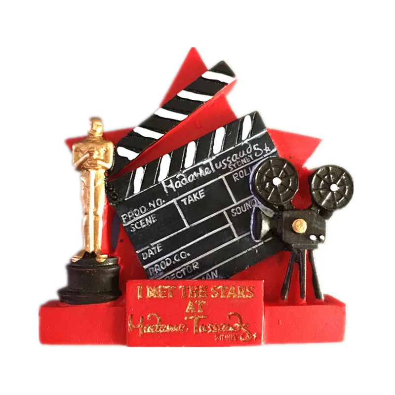 Oskaru, Ledusskapis Magnēti Holivudas Los Angeles Tūrisma Suvenīru 3D Sveķu Academy Award Magnētiskās Ledusskapja Uzlīmes