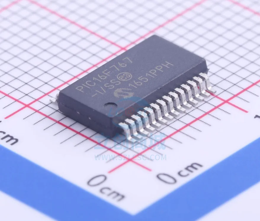 PIC16F767-I/SS Pakete SSOP-28 Jaunu Oriģinālu Patiesu Mikrokontrolleru IC Chip (MCU/MPU/SOC)
