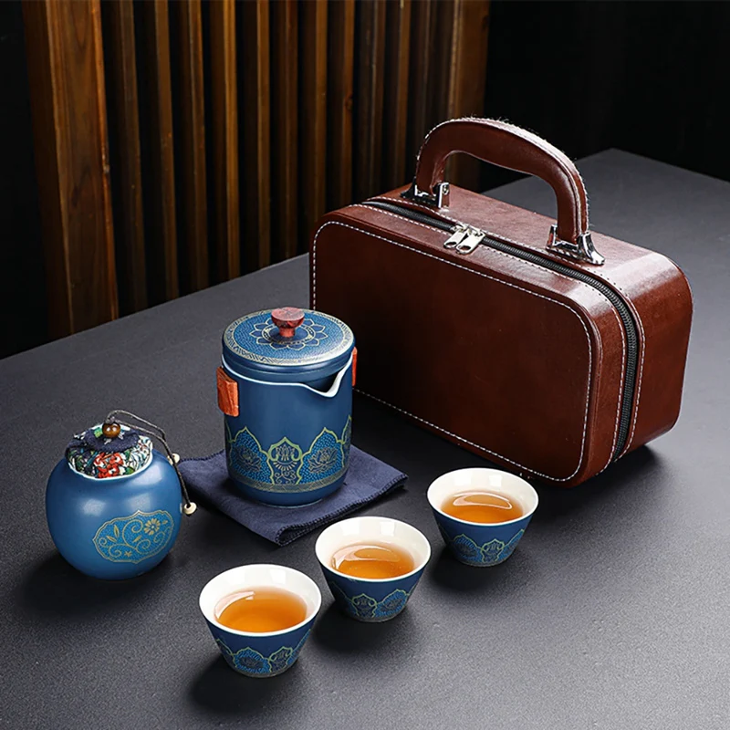 Porcelāna Tējas Katlā Kausa Uzstādīt Izsmalcinātu Formas Tējas Komplekts Ķīnas Tējas Ceremoniju Dāvanu Gungfu Tējas Tase Nerūsējošā Tērauda Filtrs Slāni 0