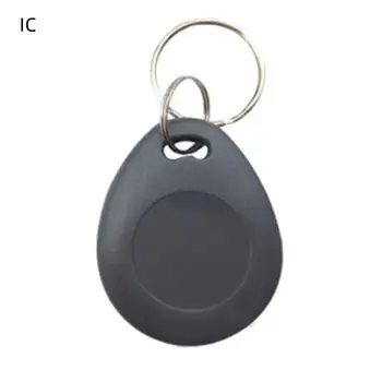 100gab 13.56 Mhz RFID Tagu M1 NFC Taustiņu IC Lasīt Tikai Kartes Token Apmeklējumu Pārvaldības Keychain ABS Plastmasas Ūdensizturīgs Keyfobs Tagus