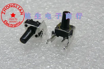 10pcs/daudz jaunu 6x6x12 6*6*12 pusē micro pogas pieskārienu pārslēgt 90 pēdu 12mm slēdzis