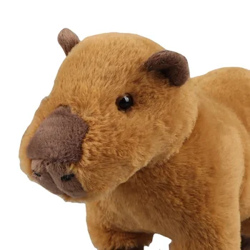 2 Stilu Patīkams Simulācijas Capybara Plīša Plüschtiere Anime Plushie Gudrs Istabas Interjeru Cosas Kawaii Plīša Rotaļlietas Bērniem Dāvanas 2