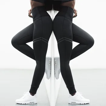 2018 Jaunu Activewear Augsto Vidukli, Fitnesa Stulpiņi Sieviešu Bikses Modes Raibs Treniņu Legging Stiept Slim Sporta Jeggings