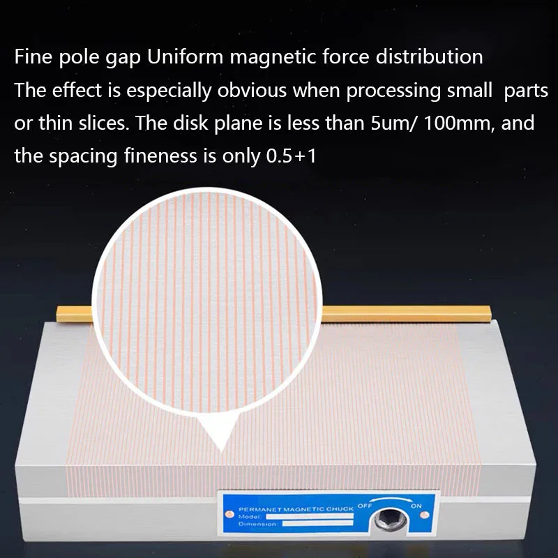 Precizitātes pastāvīgu magnētisko sūcējs plaknes intensīva magnētisko galda dzirksteļu mašīna gravēšanas mašīna slīpmašīna spēcīgs detalizēti diska 2
