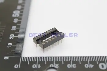 40pcs 14 Pin DIP SIP Kārta IC Konektoru Adapters Lodēt Tips