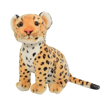 Jauku Dzīvnieku Lelle Spilgti Leopard & Lauva Plīša Reāli Plushie Panther Rotaļlietas Bērnu Mīksts Spilvens, Dāvanas Bērniem Dzimšanas Dienas Dāvana