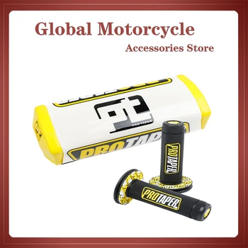 Krāsaini Rokturi MX Pro Grip Rokturi piemēroti GĒLA GP Motociklu Netīrumiem Pit Bike Gumijas Stūres Grip PRO TAPER