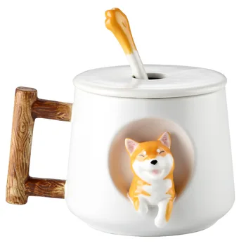 Krūzes Kafijas Tases Krūze Tējas Tasi Keramikas Coffe Gudrs Kawaii Brokastis Cofee Ceļojumu Drinkware Virtuve, Ēdamistaba, Bārs, piemājas Dārzs.