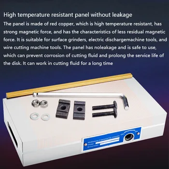 Precizitātes pastāvīgu magnētisko sūcējs plaknes intensīva magnētisko galda dzirksteļu mašīna gravēšanas mašīna slīpmašīna spēcīgs detalizēti diska 5