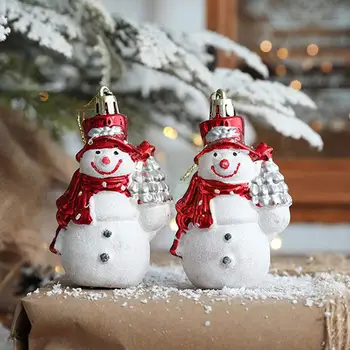 Radošā Sniegavīrs Kruķis Ziemassvētku Eglīte Piekārtiem Rotājumi Dāvanu Kulons Gadu Apdare Jaunu Ziemassvētku V6X0