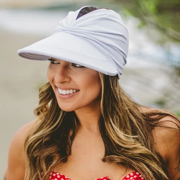 Sieviešu saulessarga Cepures Sieviešu Anti-ultravioleto Elastīgu Tukšs Top Cepure UV Aizsardzību Karstā Vasaras Āra Pludmalē Vāciņi